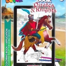 Pirats and Knights. 3D Coloring Book